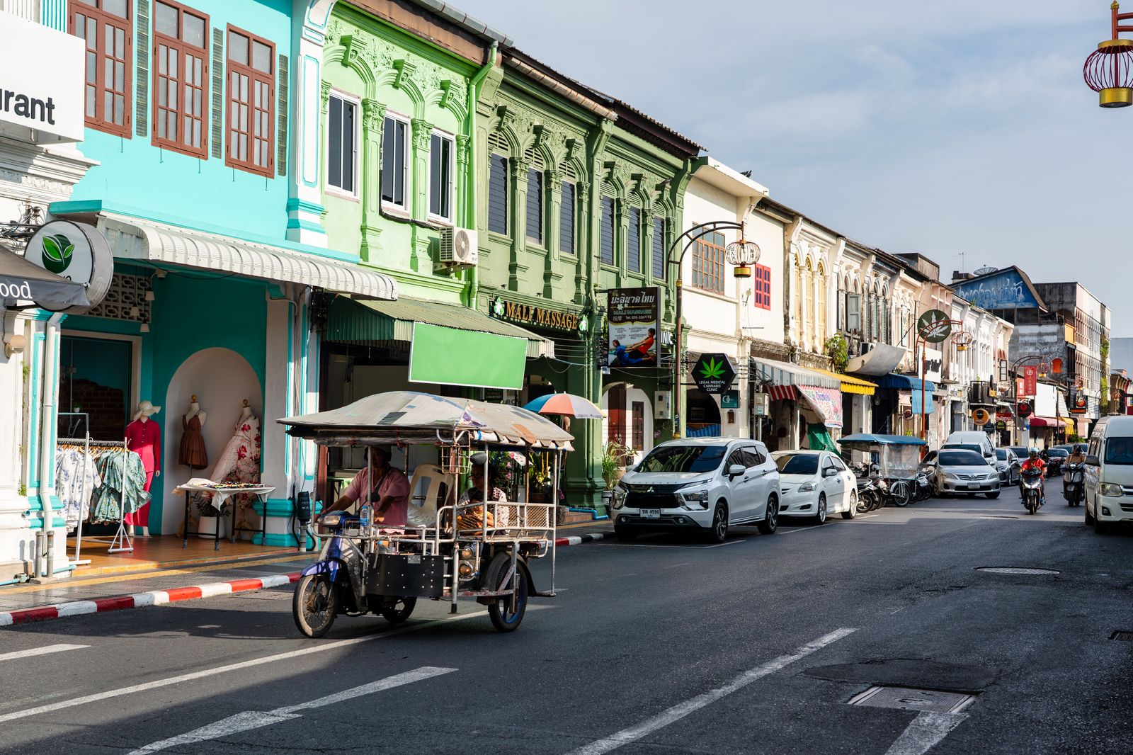 Shophouses colorées de la vieille ville de Phuket
